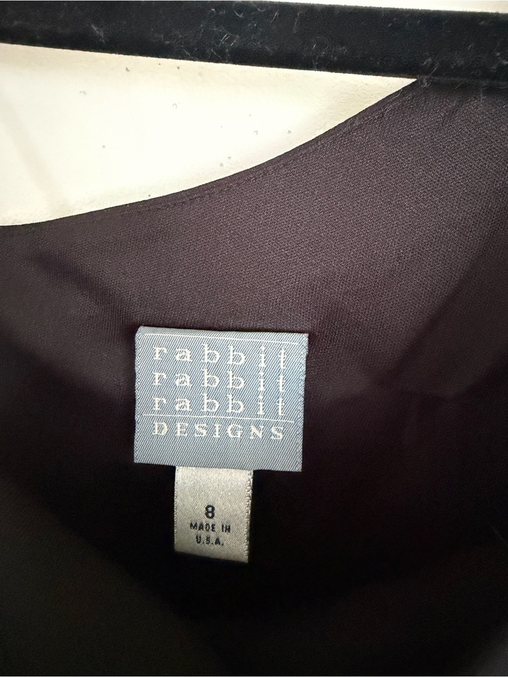 Vintage Rabbit Rabbit Rabbit Designs Black One Shoulder Midi Dress Size 8 - Picture 3 of 4